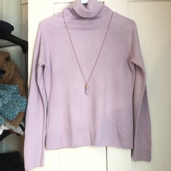 Soft Lavender Cashmere-like Turtleneck - Picture 5 of 5